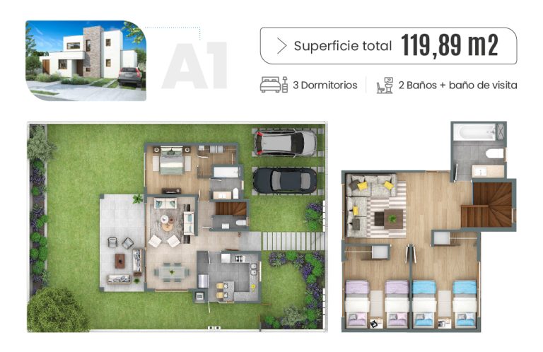 Plano Tipo A - Vista ampliada