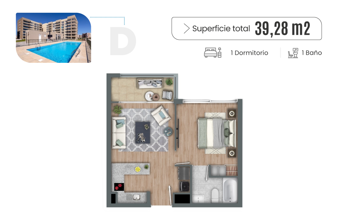 Plano Tipo A - Vista ampliada
